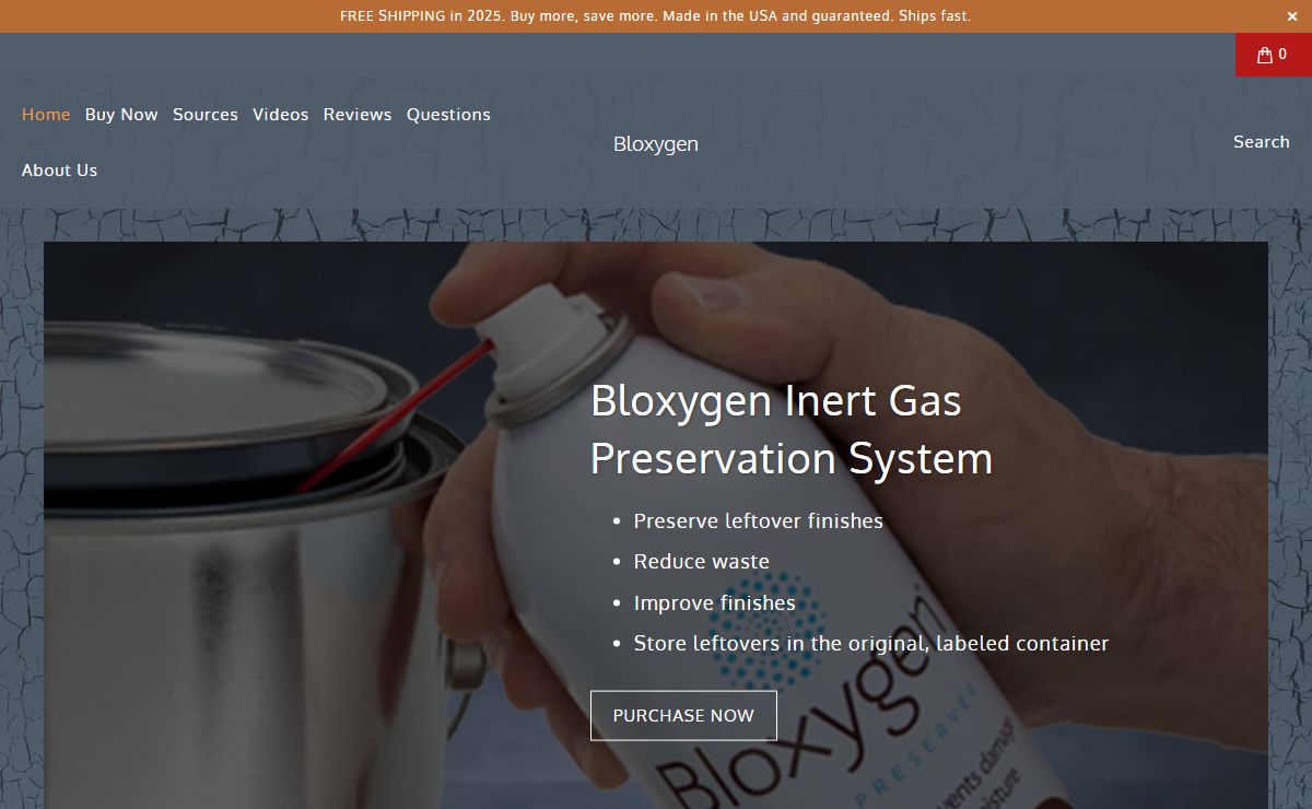 Bloxygen - Inert Gas Preservation