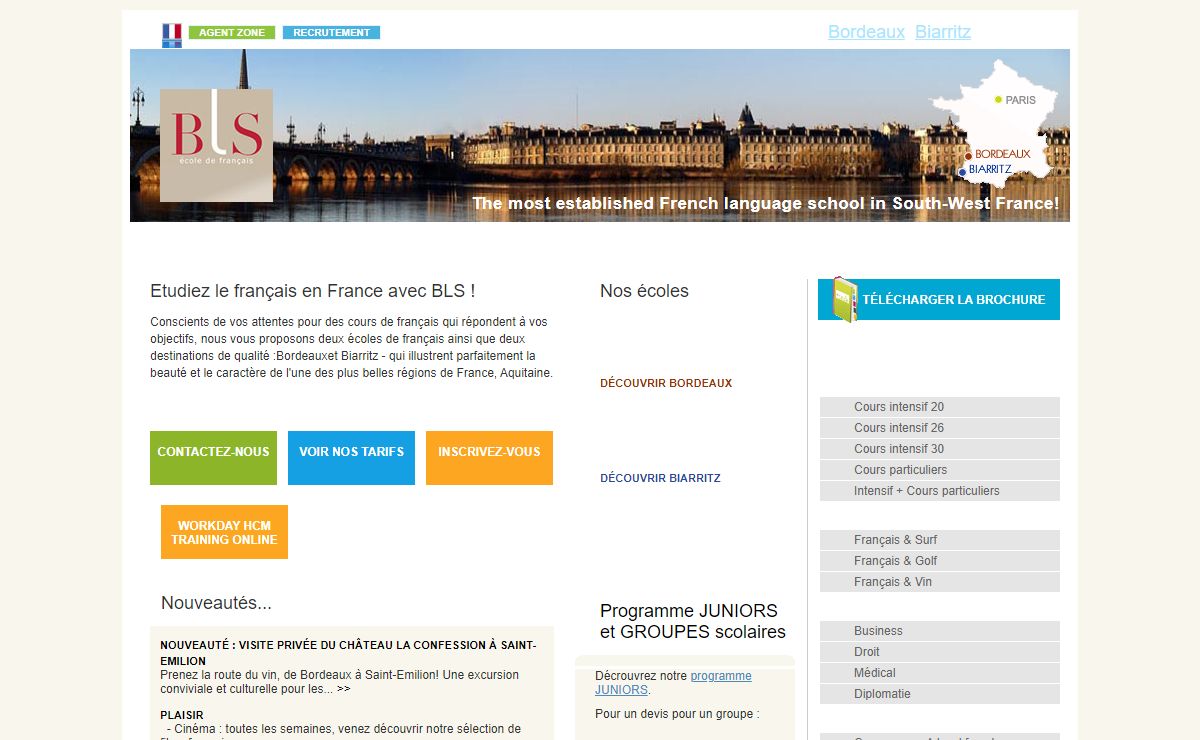 Study le français en France avec BLS ! - BLS - École de français