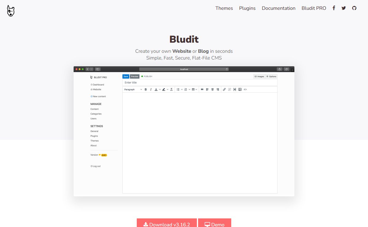 Bludit - Flat-File CMS