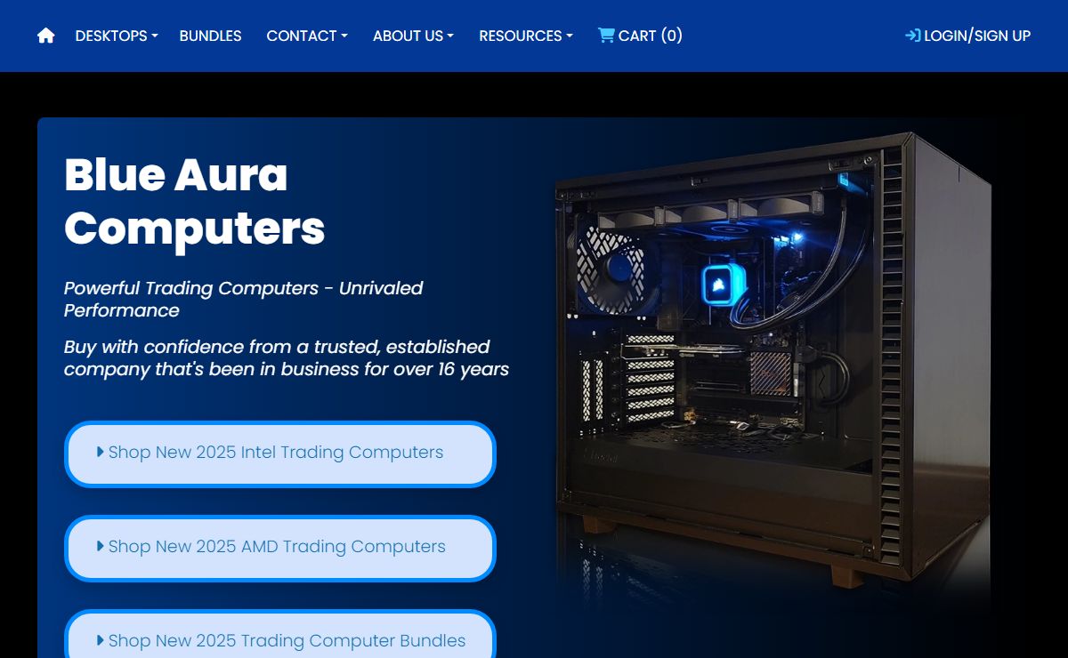 Trading Computers by Blue Aura Computers