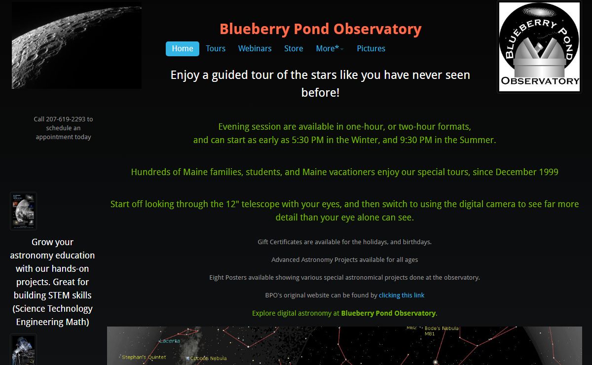 Blueberry Pond Observatory - bringing Digital Astronomy to life
