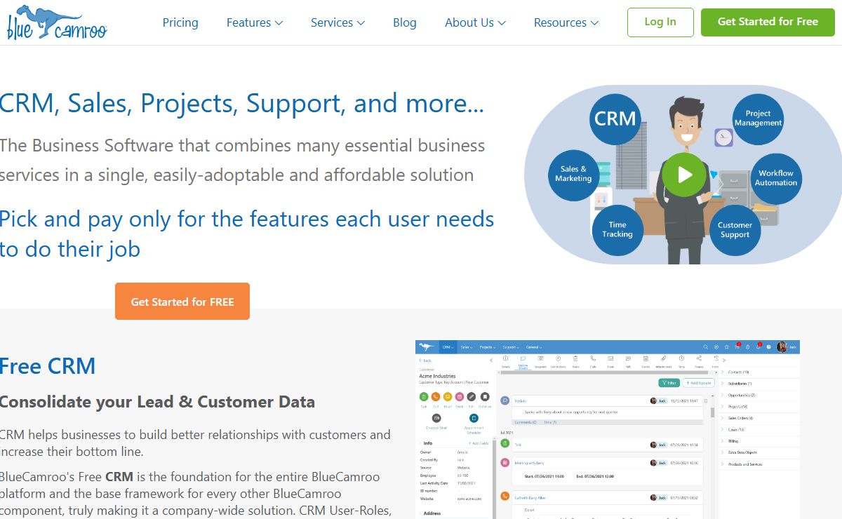 CRM, Projects, Support, Business Process Automation for SMBs
