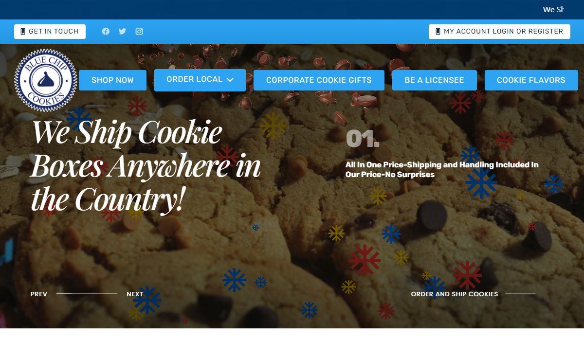 Best Gourmet Cookie Boxes Online | Blue Chip Cookies Direct
