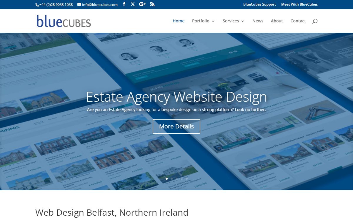 BlueCubes Web Design Belfast Web Development Belfast NI