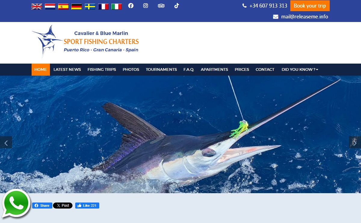 Sport Fishing Gran Canaria - Cavalier & Blue Marlin Sport Fishing Gran Canaria