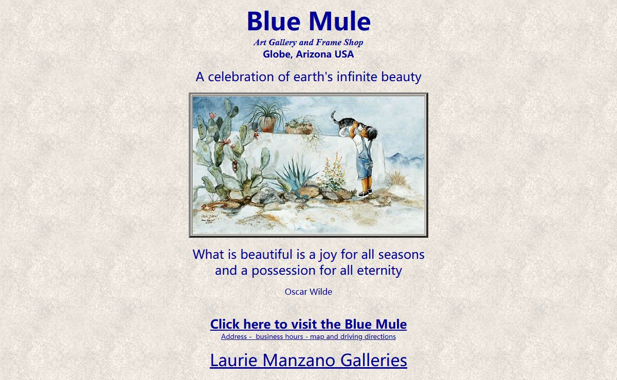 Blue Mule Art Gallery, Globe Arizona