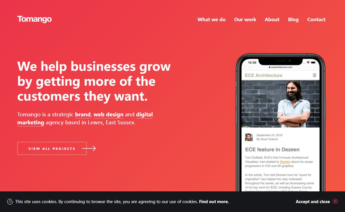 Tomango: Brand, Web Design and Digital Marketing in Sussex