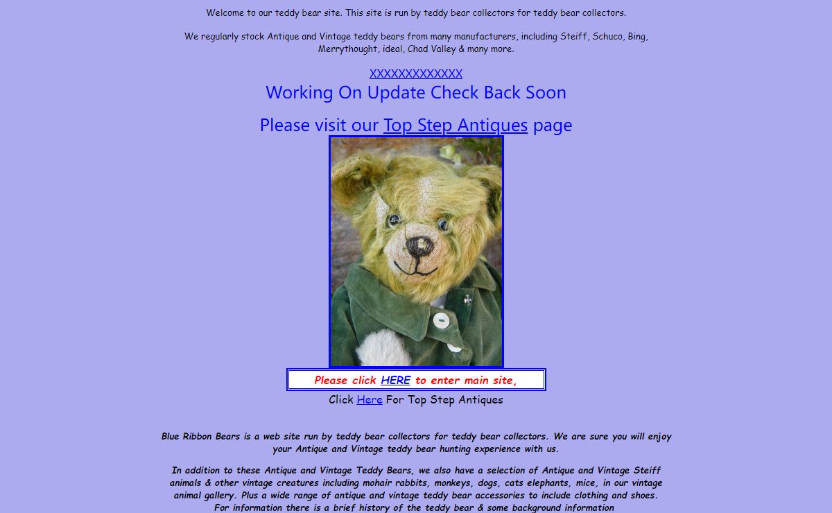 Teddy Bear,collectors site for Antique and Vintage Teddy bear clothing and Accessories & Plush & Mohair Animals