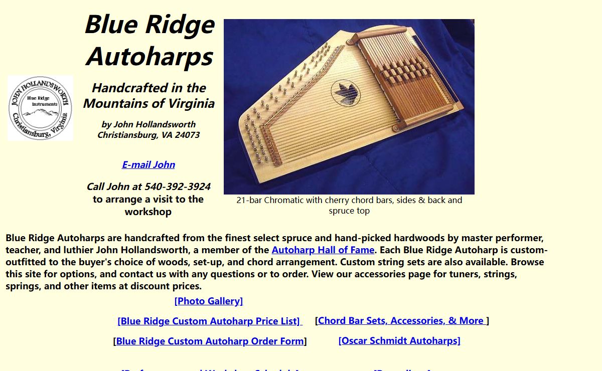 Blue Ridge Autoharps