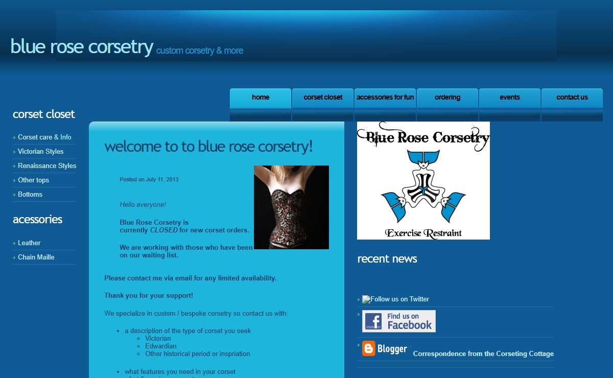 Blue Rose Corsetry