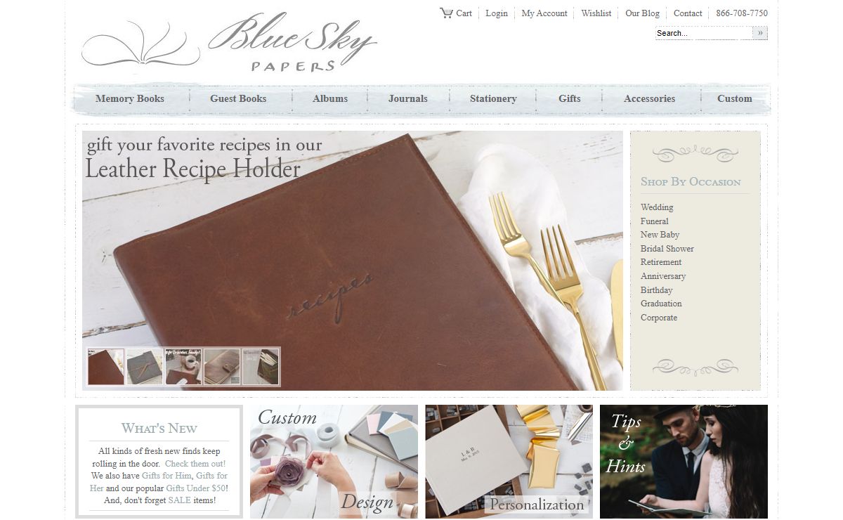 Guest Books & Personalized Journals from Blue Sky Papers
