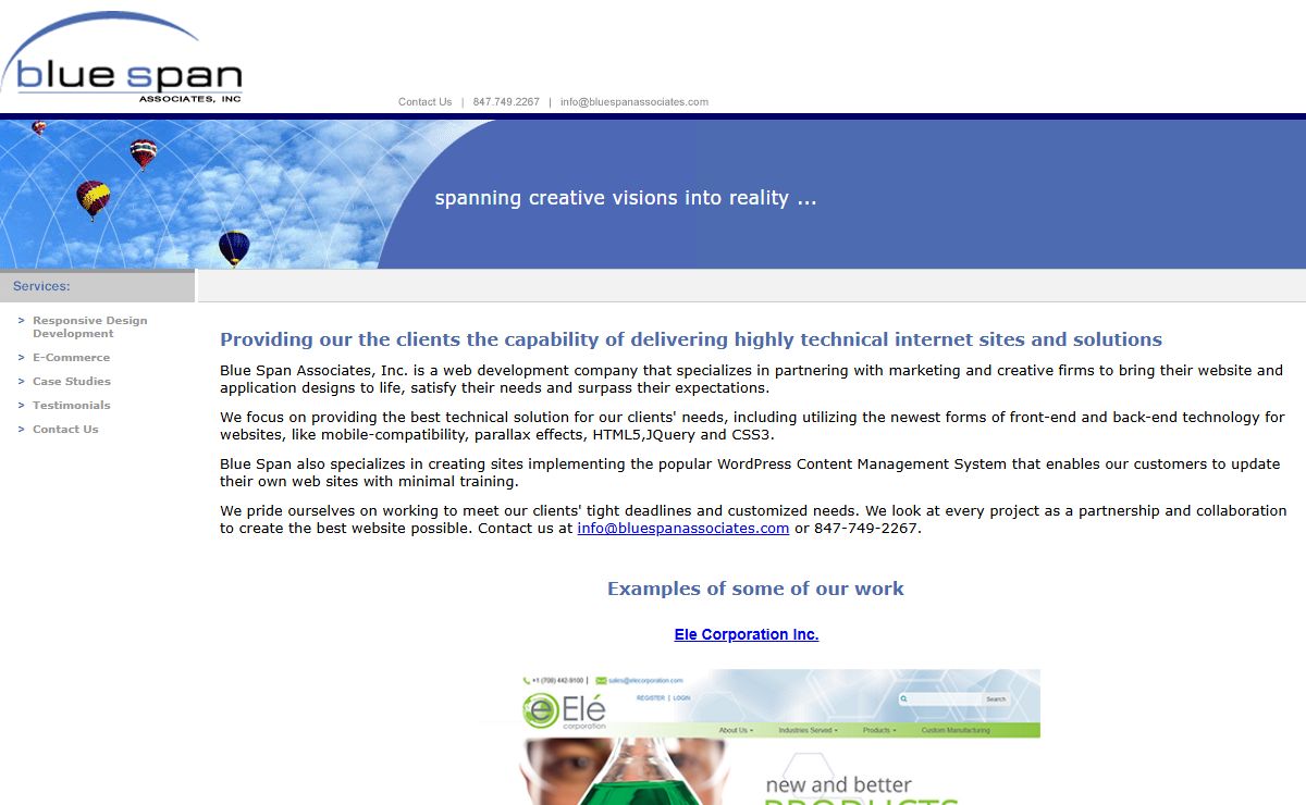 Blue Span Associates Inc - An Internet Consultant Company