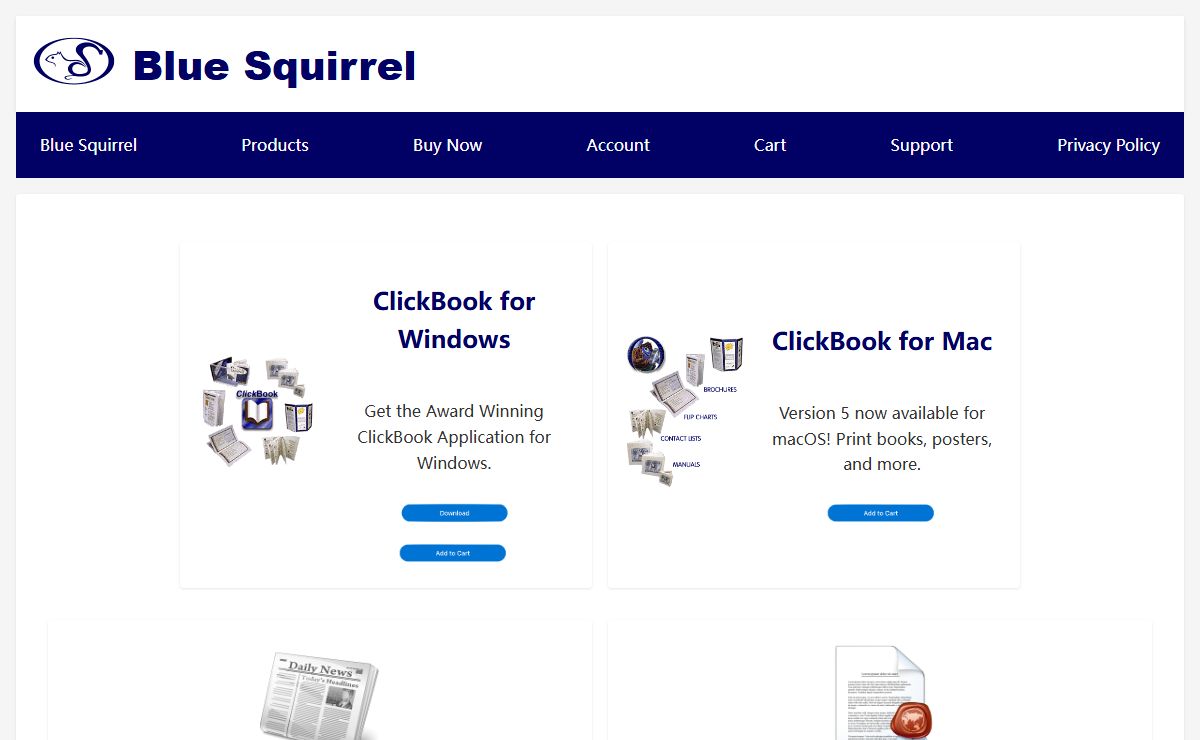 Blue Squirrel Home Page