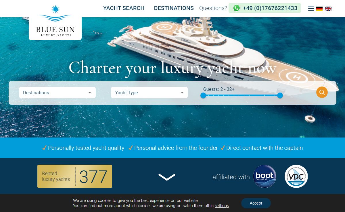 Start - BlueSun Luxury Yachts
