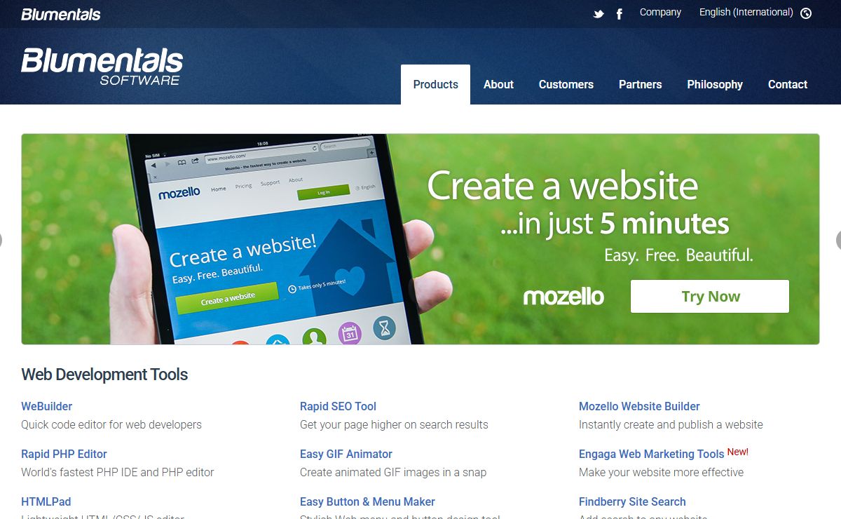 Blumentals Software - HTML editor, PHP editor, GIF animator, SEO software, menu maker, screensaver software