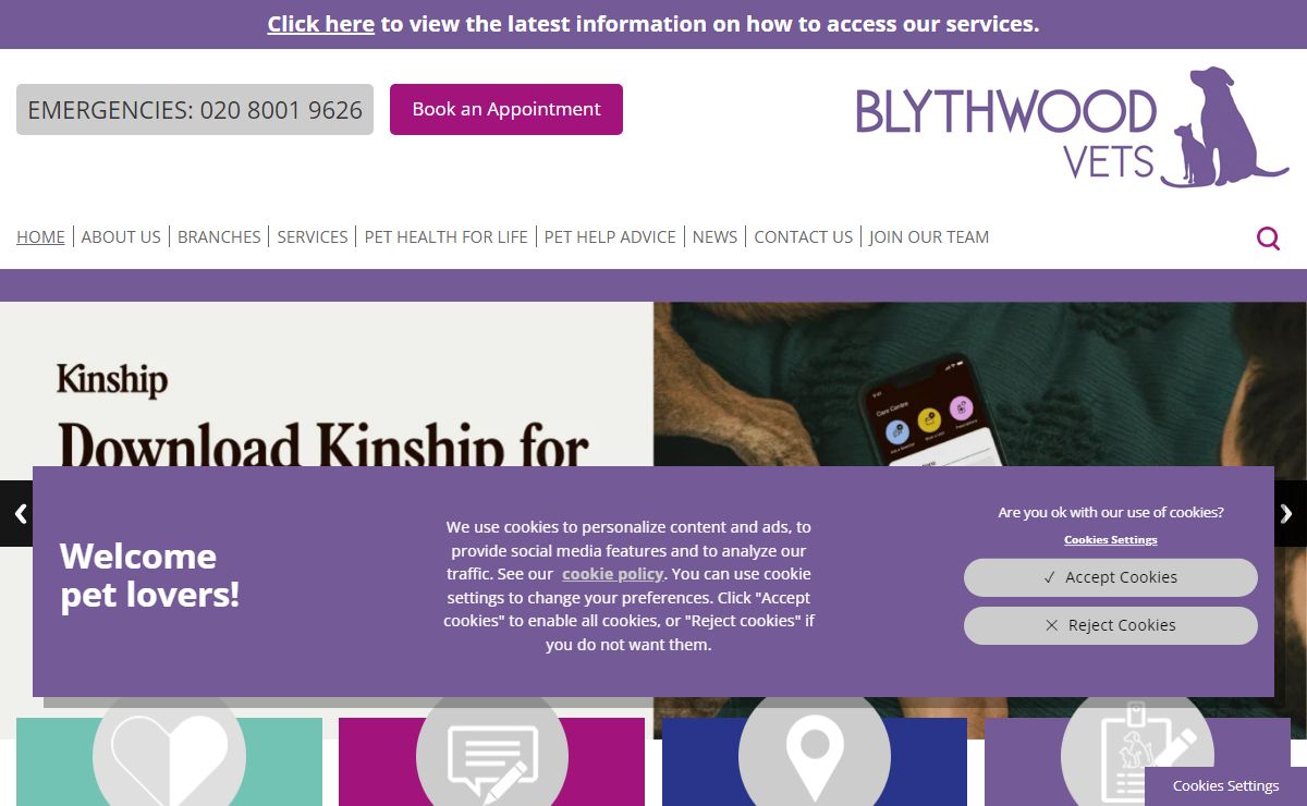 Vets in North London | Vets Near Me | Blythwood Vets