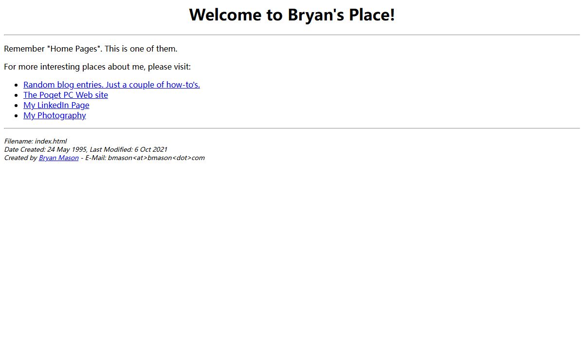 Bryan Mason's Home Page