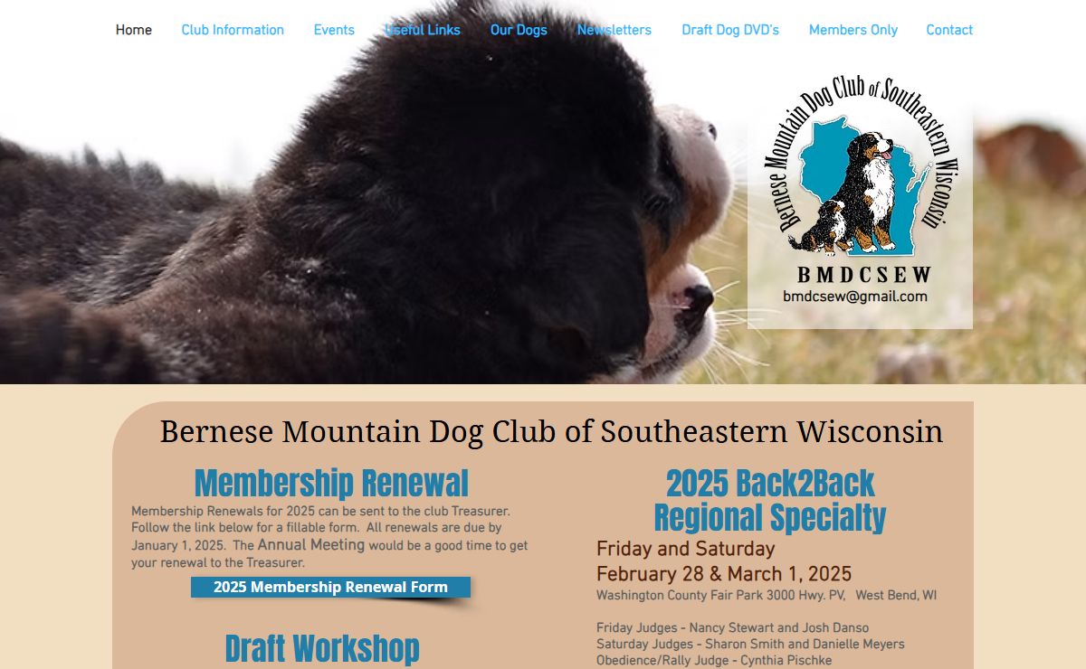 Bernese Mountain Dog Club of SE Wisconsin | Bernese Breeders | Southeast Wisconsin,United States