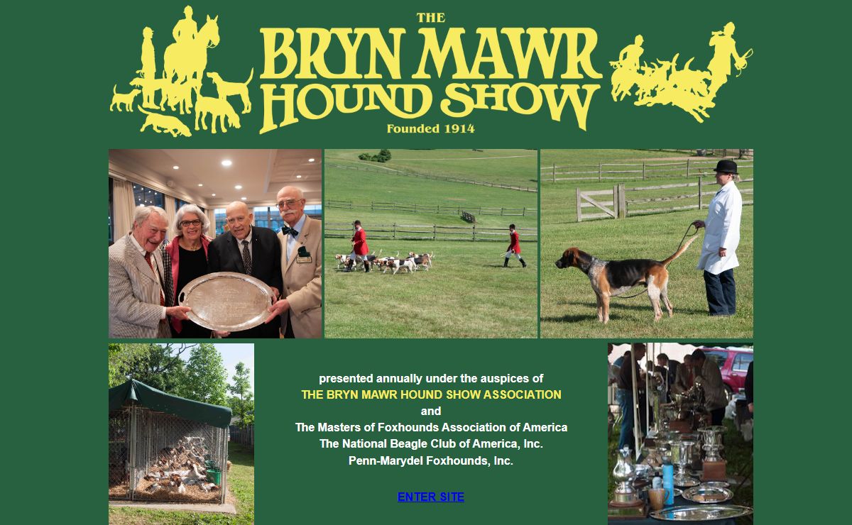 Bryn Mawr Hound Show Splash Page