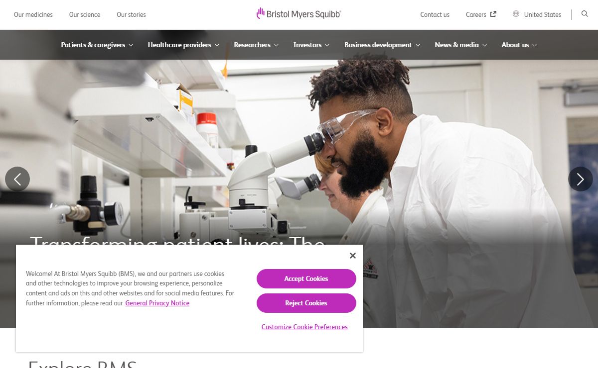 Global Biopharmaceutical Company - Bristol Myers Squibb