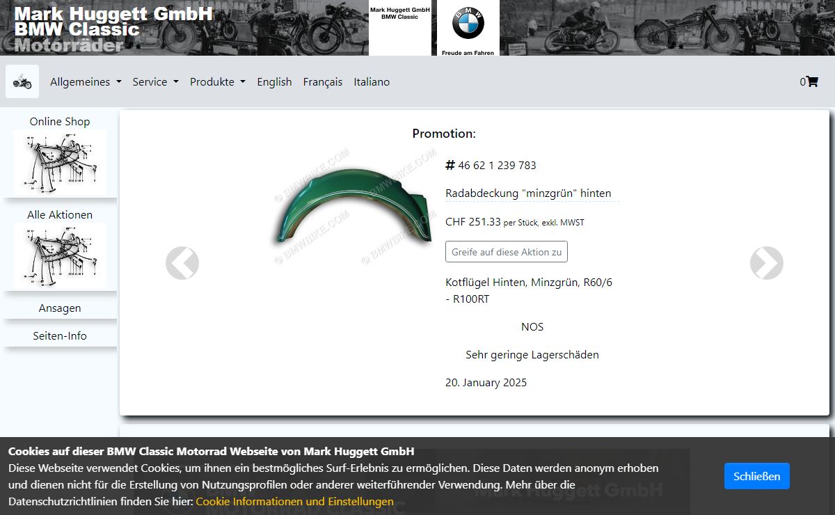 Mark Huggett GmbH :: BMW Classic Motorcycles