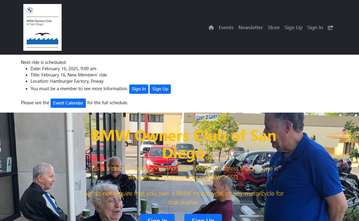 BMWOCSD - BMW Owners Club of San Diego | Home