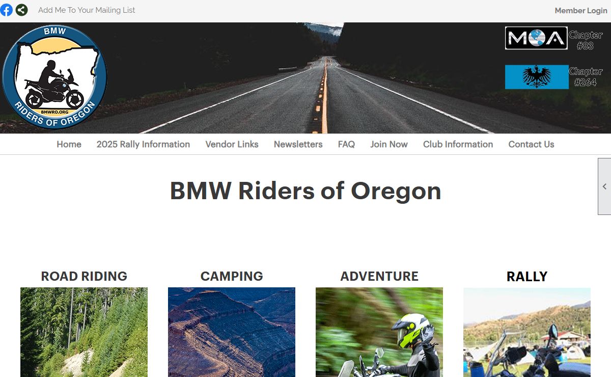 Home - BMW Riders of Oregon