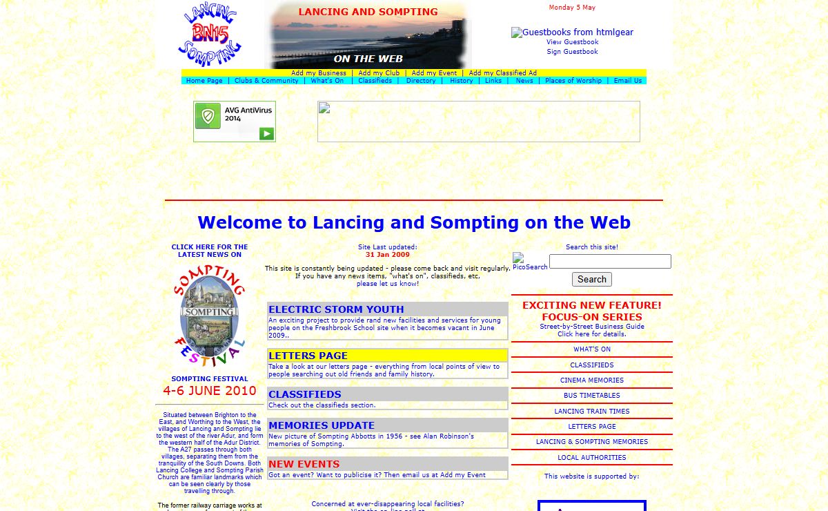 Lancing & Sompting on the Web - Community Pages, History and Business Directory