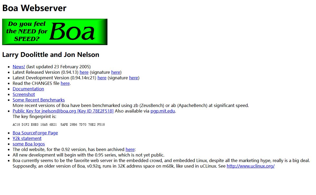 Boa Webserver