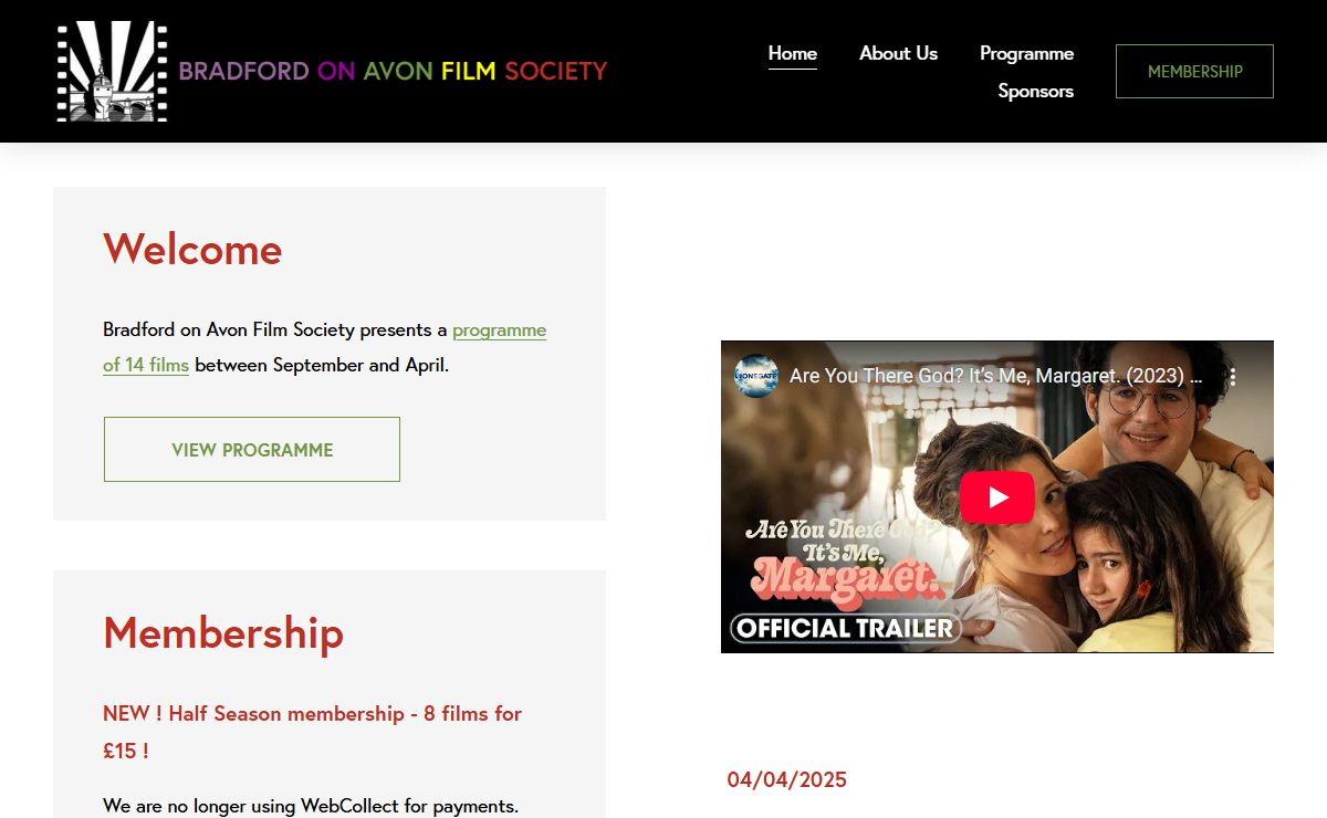 Bradford on Avon Film Society - the best of world cinema