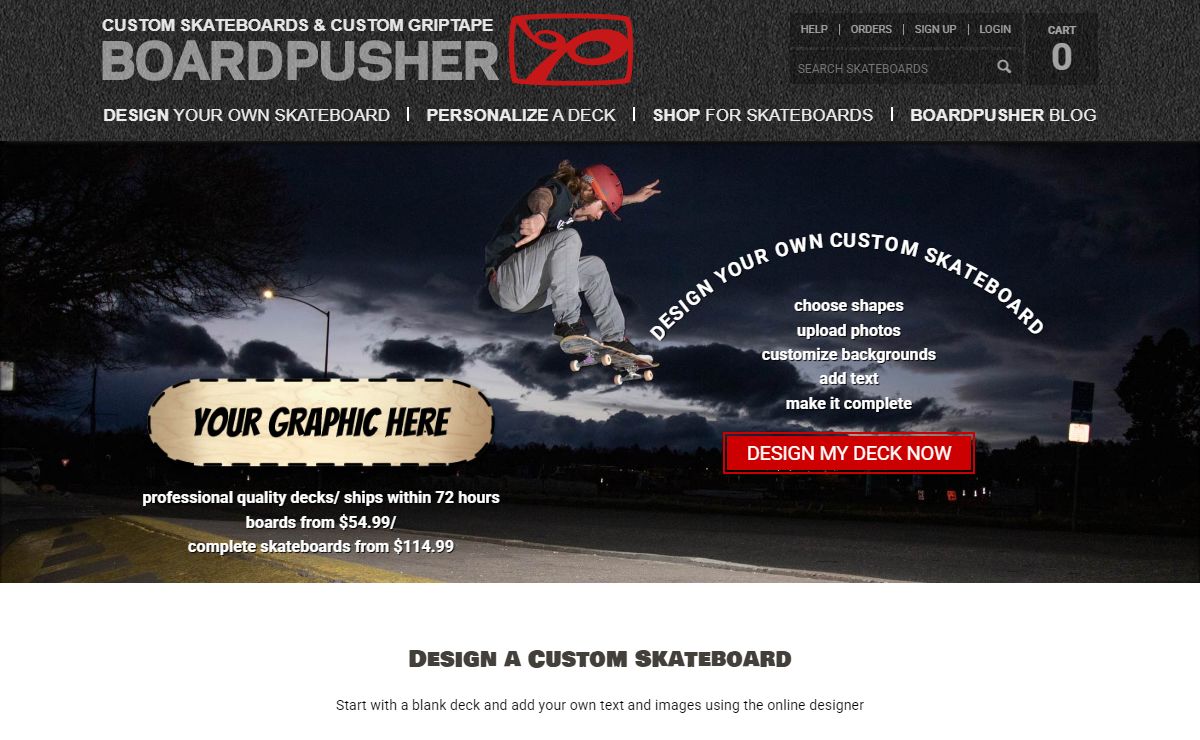 Custom Skateboards & Griptape - Design Your Own Deck
