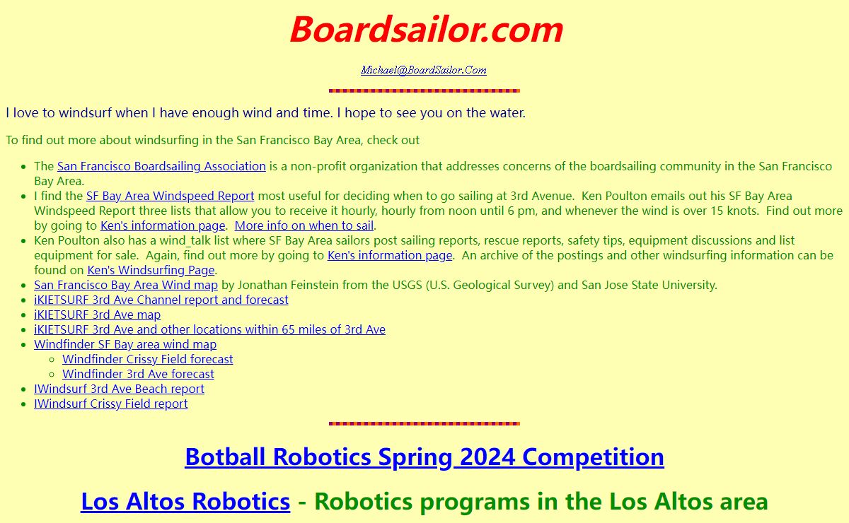 Boardsailor.com Home Page