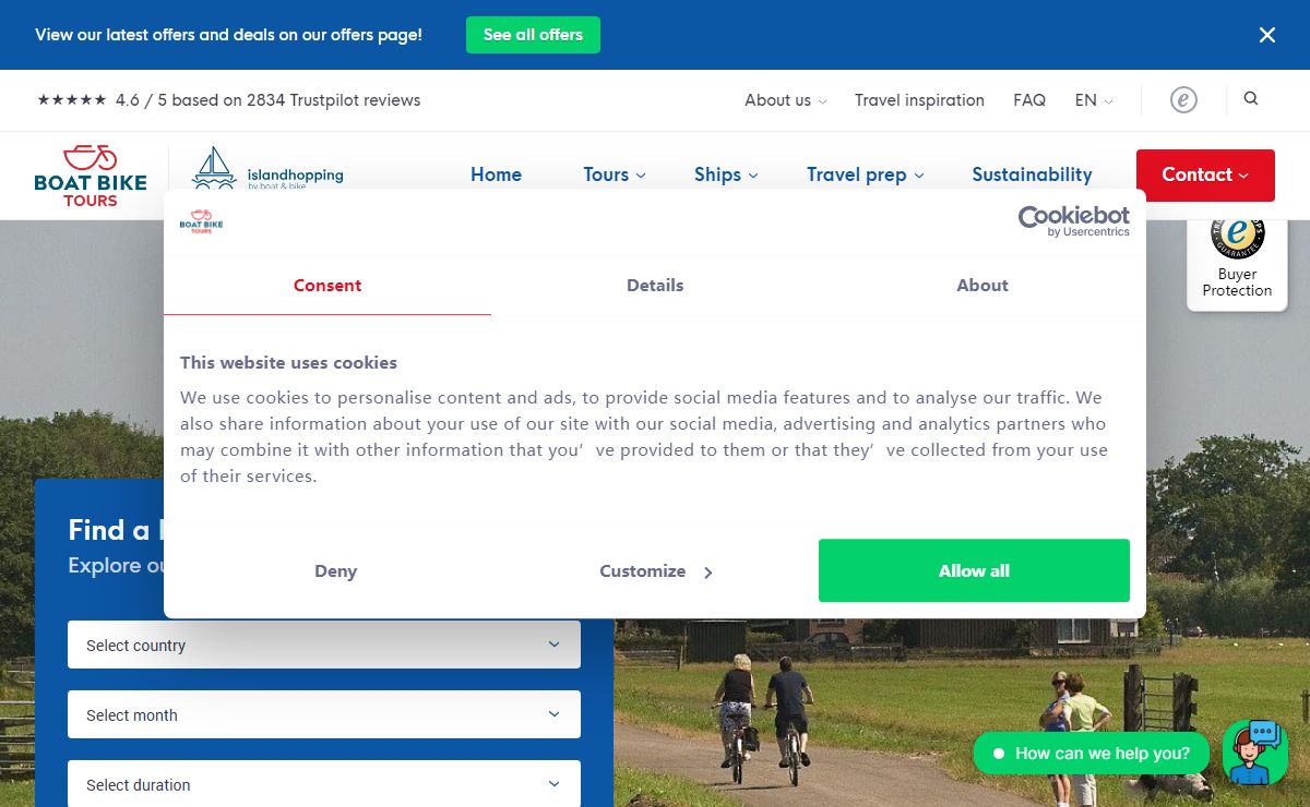 Full-service Boat and Bike Tours Europe | Boat Bike Tours