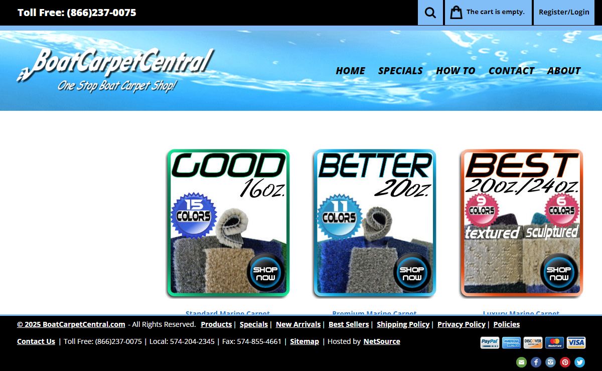 Best Boat Carpet, Marine Carpet and More - BoatCarpetCentral - BoatCarpetCentral.com