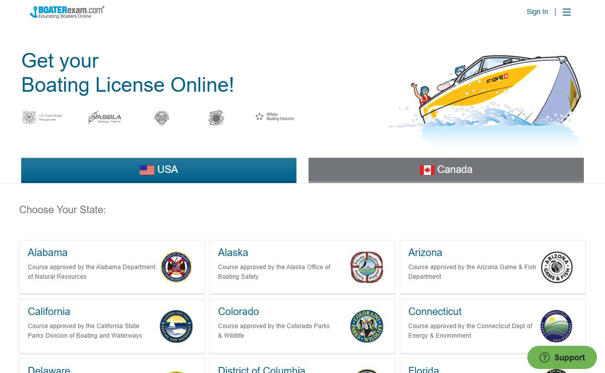 Boating License Course & Official Online Boat Exam | BOATERexam.com®