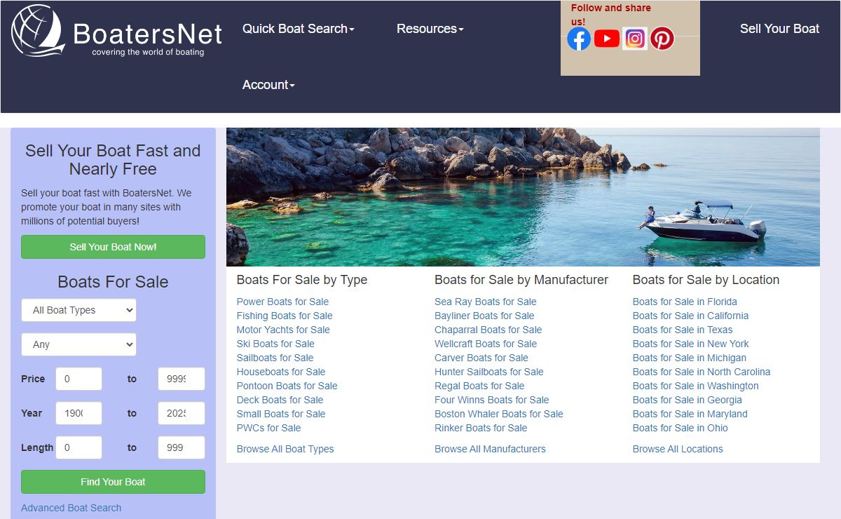 Boats For Sale | Sell My Boat Fast and nearly Free | BoatersNet