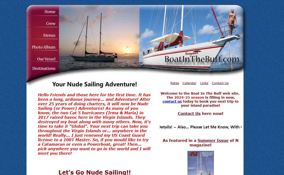 Boat In The Buff, Nude, clothing optional, Yacht Charter, Virgin Islands, British Virgin Islands, BVI