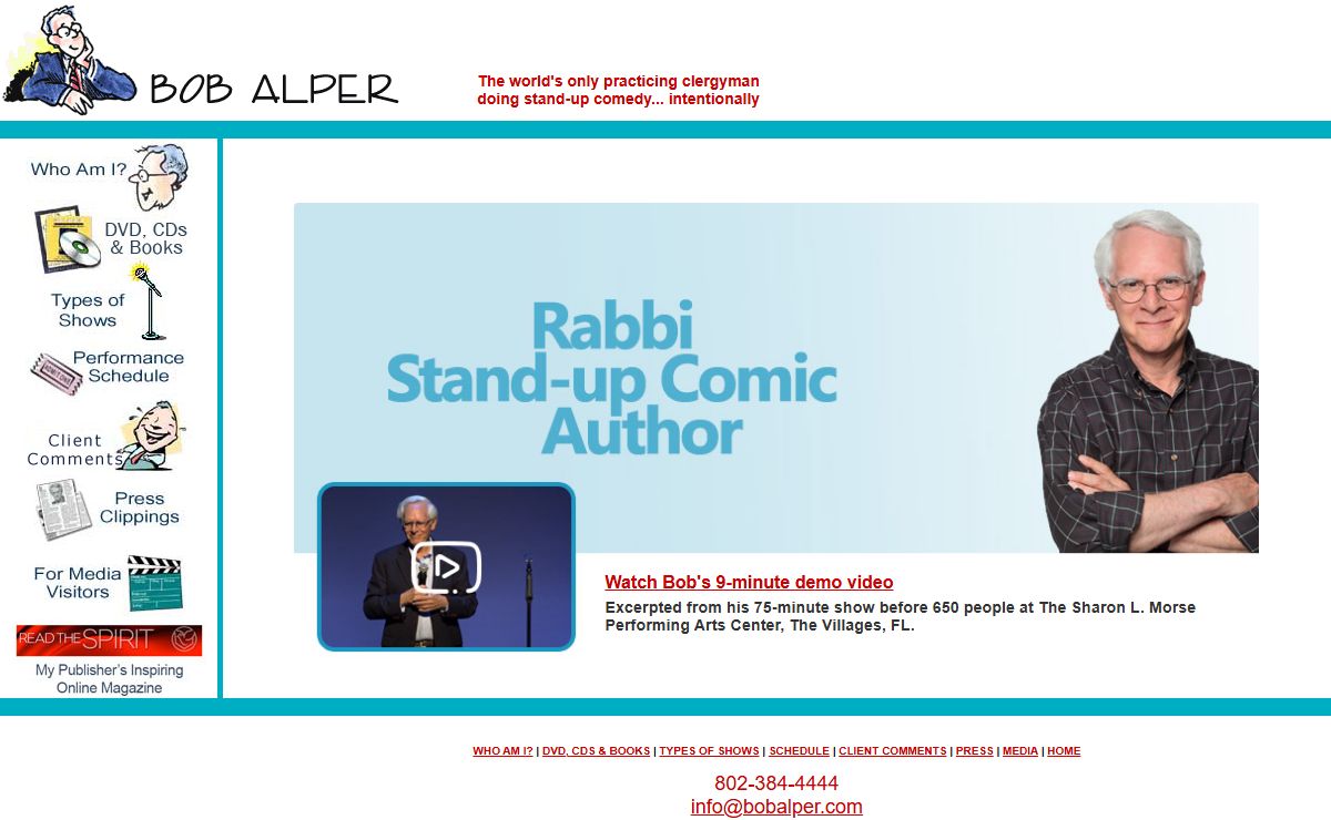 Bob Alper: Rabbi, Stand-up Comic, Author