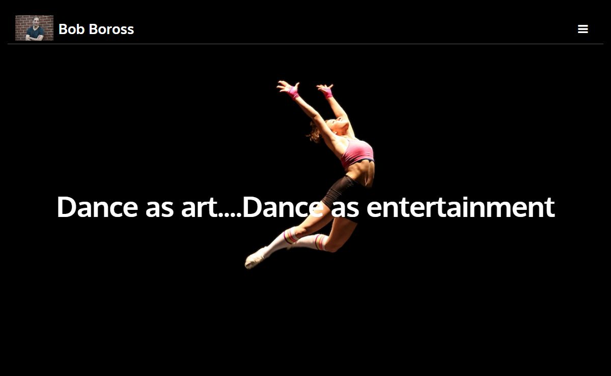 Jazz Dance and Musical Theatre Choreographer - Bob Boross