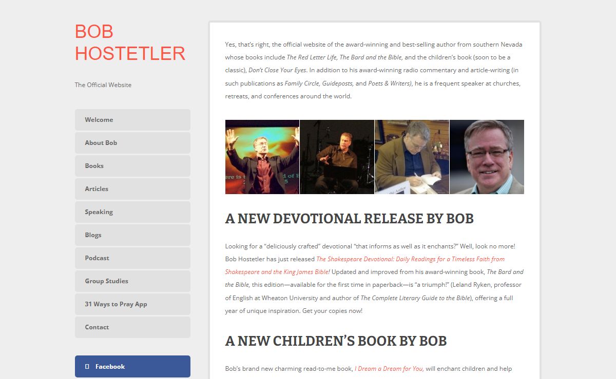 Bob Hostetler: The Official Website