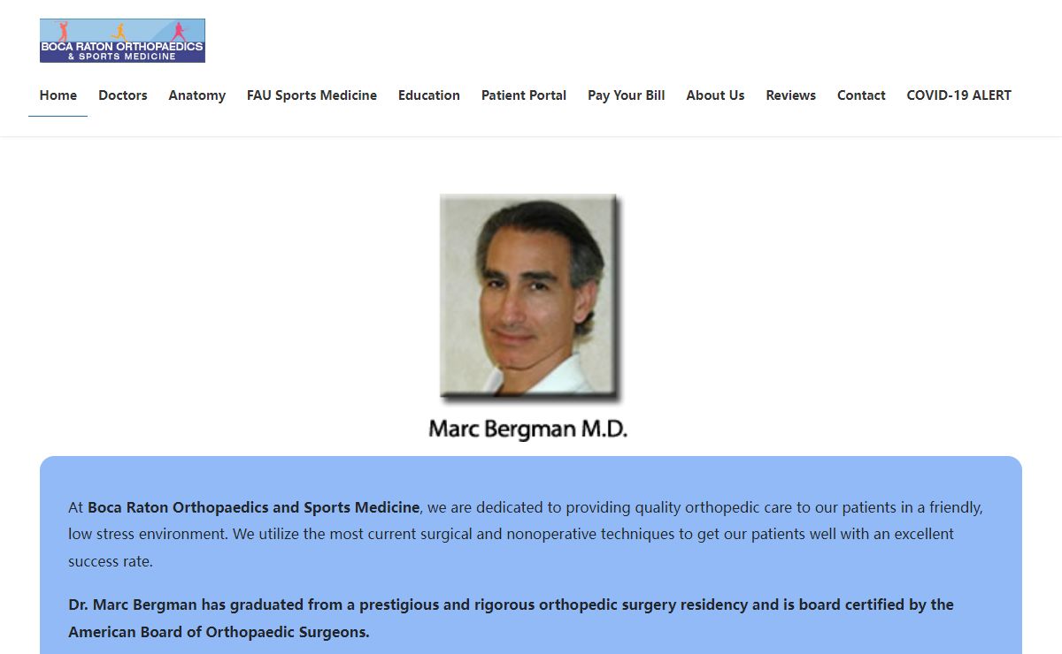 Boca Raton Orthopaedics and Sports Medicine – Boca Ortho