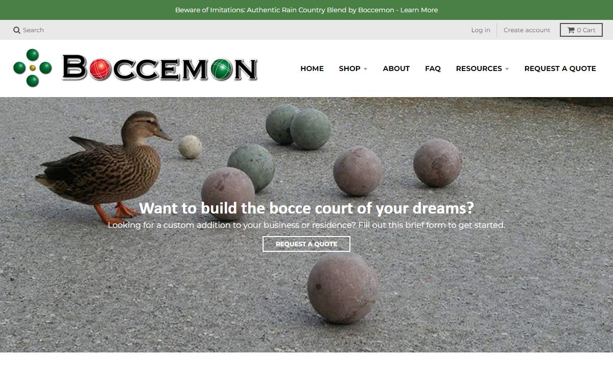 Boccemon | Oyster Shell Bocce Court Surfaces & Accessories