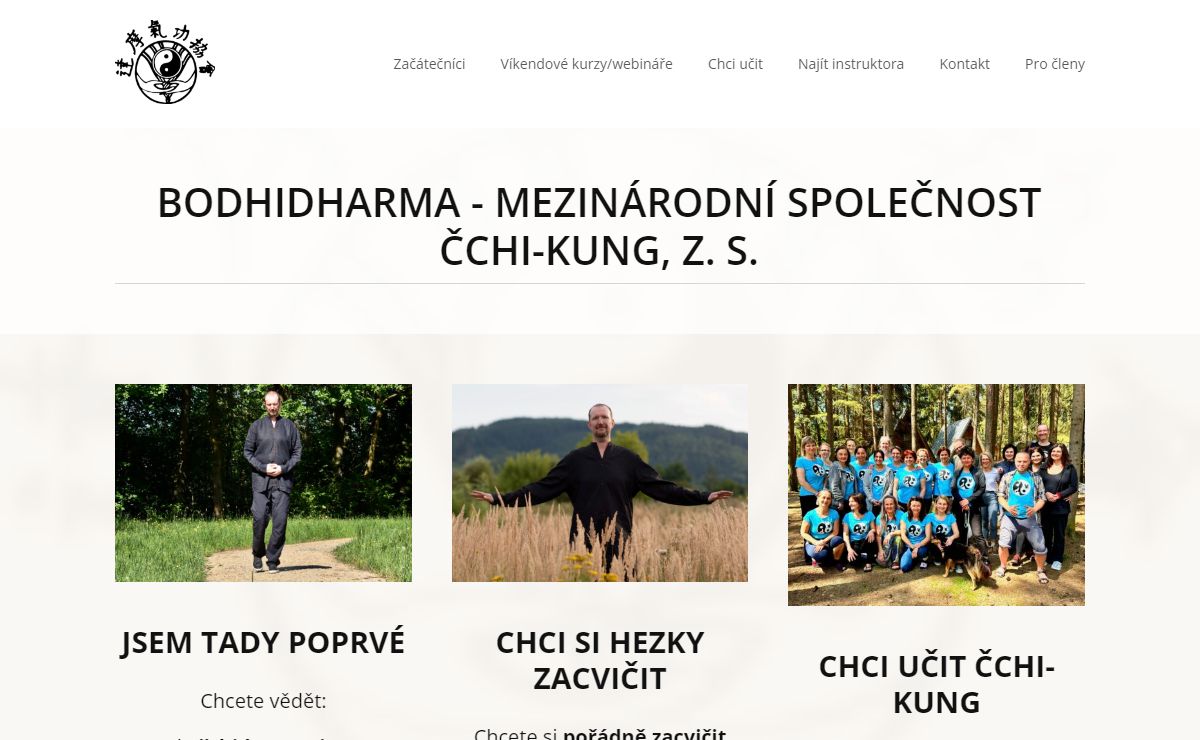 Bodhidharma - mezinárodní společnost čchi-kung | Originální výuka čchi-kung od roku 1997