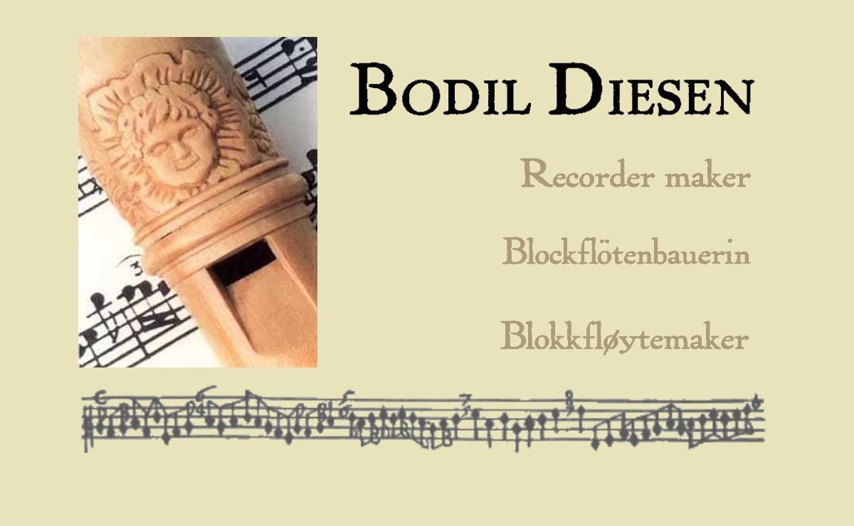 Blockflötenbauerin | Bodil Diesen recorders |