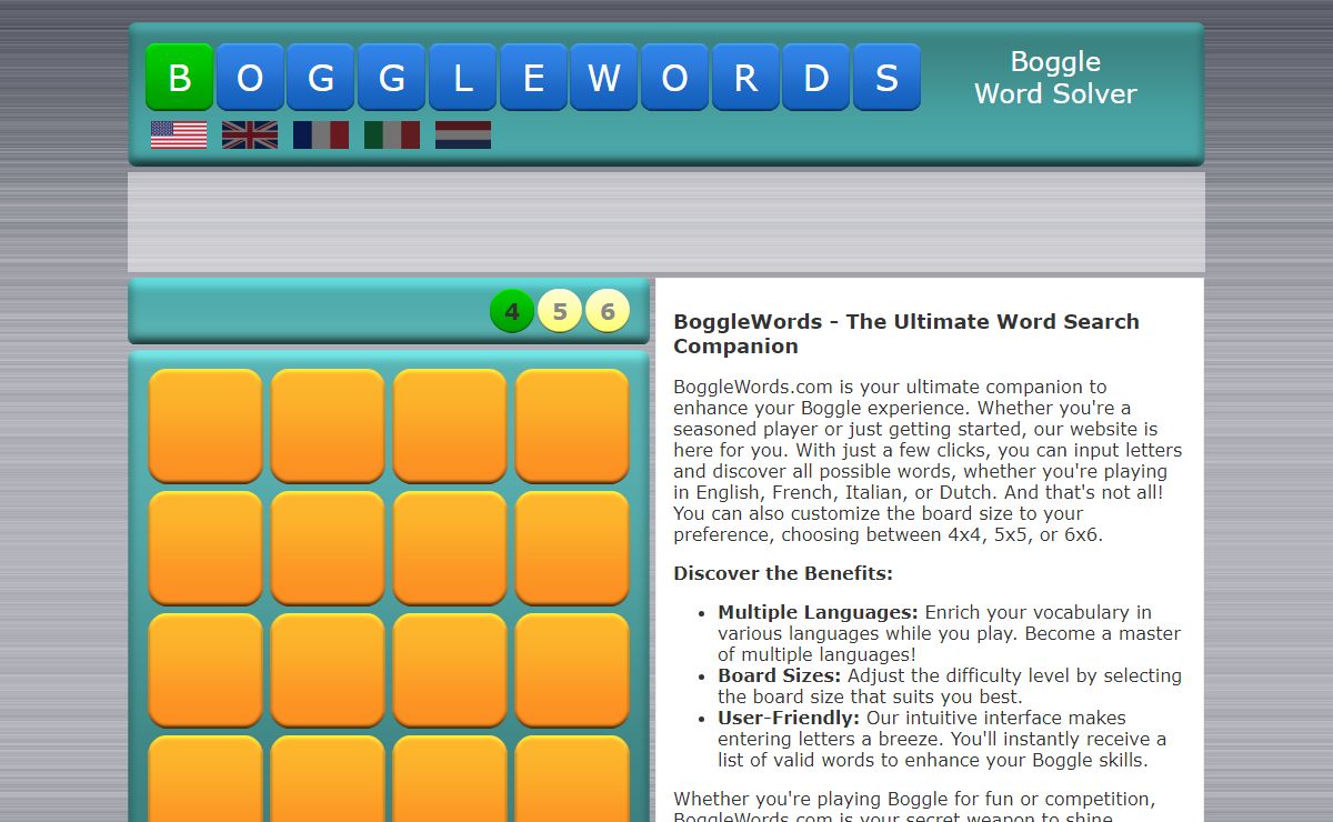 BoggleWords.com - Boost Word Skills and Vocabulary Online