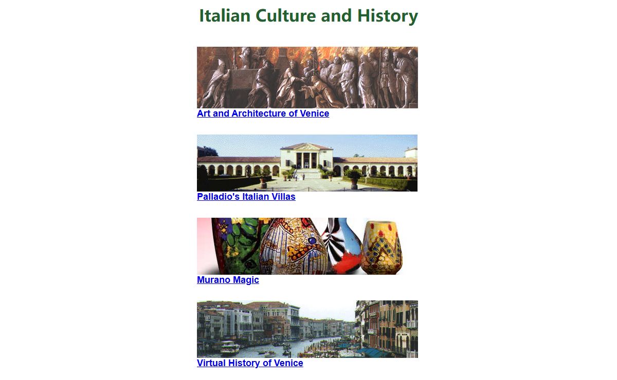Italian and American Culture and History