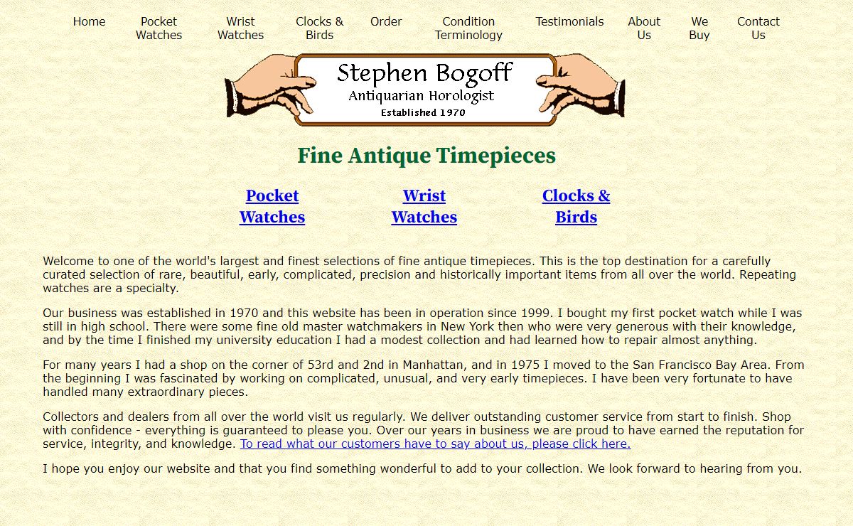 Antique Pocket Watches & Vintage Wrist Watches