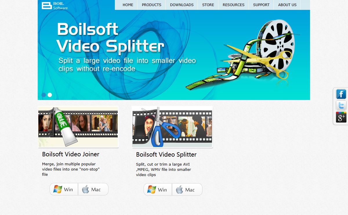 Video Splitter, Video Joiner - Boilsoft