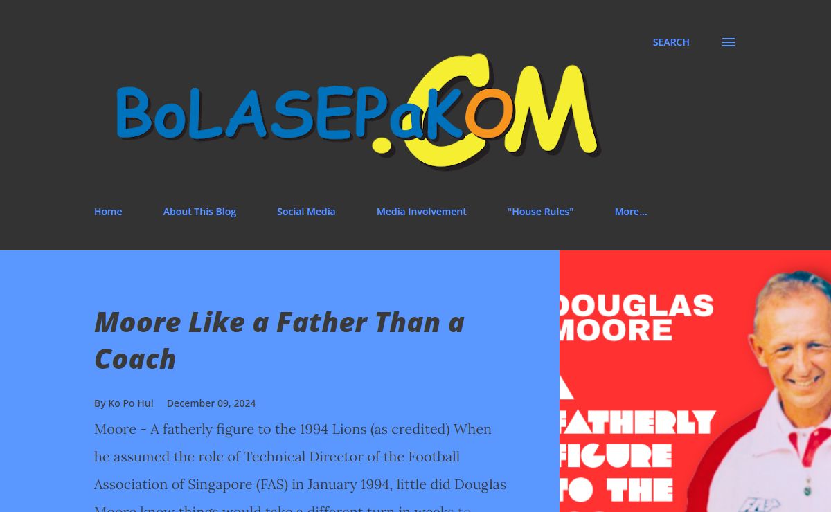 BoLASEPaKO.COM - A Blog on Singapore Football