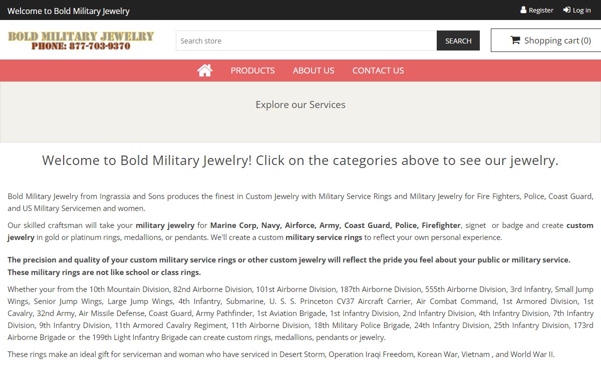 Bold Military Jewelry-Military Rings-Custom Jewelry-Military Service Rings